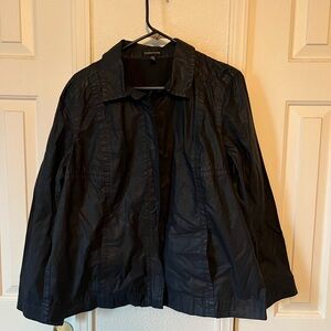 Eileen Fisher coated canvas jacket